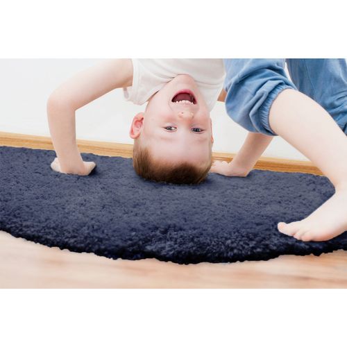 SUNHAM COZY TOES 50 INCH ROUND RUG IN BLUE