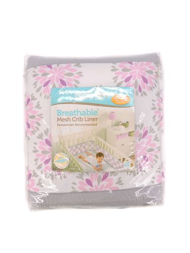 BreathableBaby Breathable Mesh Crib Liner- Dahlia