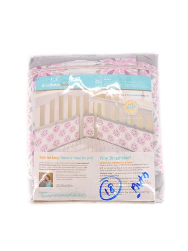 BreathableBaby Breathable Mesh Crib Liner- Dahlia